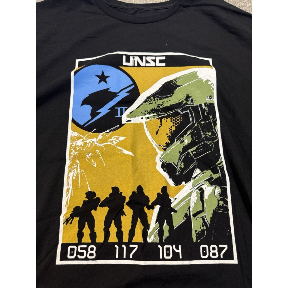 Halo Infinite Master Chief Black Short Sleeve Graphic T-Shirt Men's Size XXL New